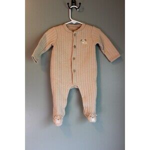 Duck Duck Goose Baby Boy 6-9M One Piece Footie Pajamas Tan Dog